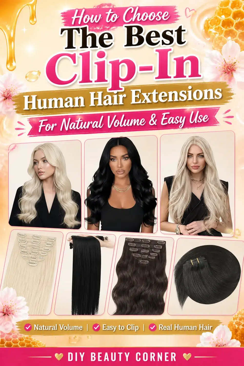 How to Choose the Best Clip-In Human Hair Extensions for Natural Volume & Easy Use