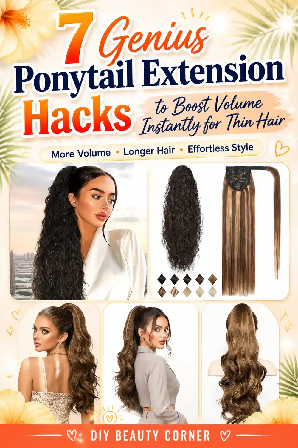 7 Genius Ponytail Extension Hacks to Boost Volume Instantly for Thin Hair