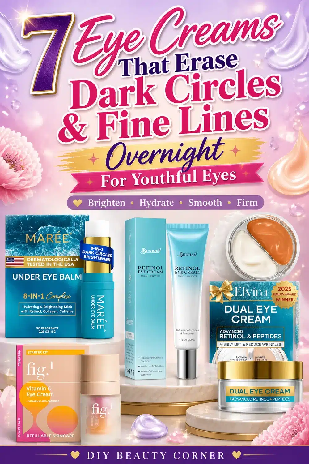 7 Eye Creams That Erase Dark Circles & Fine Lines Overnight for Youthful Eyes