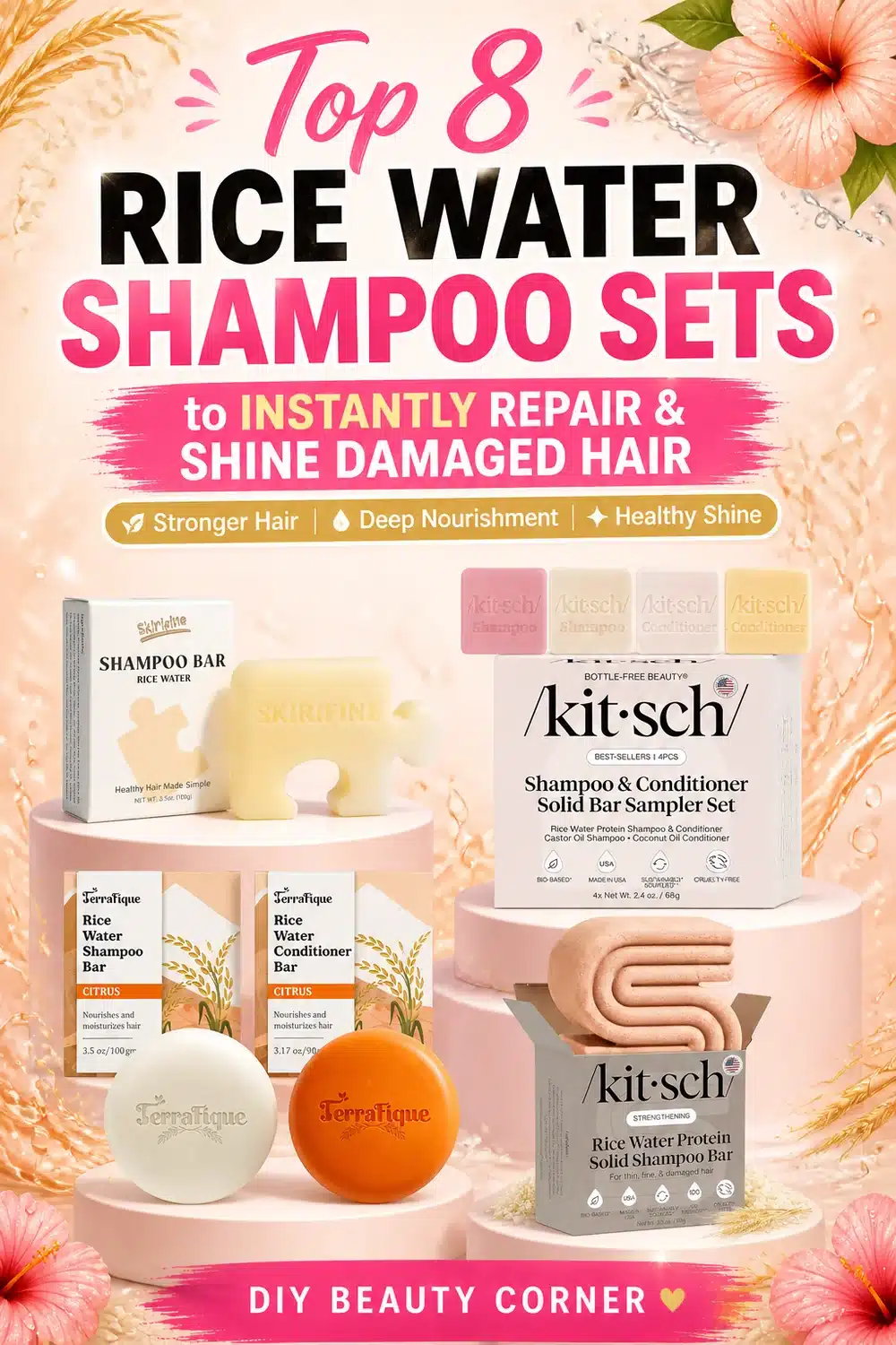 Top 8 Rice Water Shampoo Sets on Amazon to Instantly Repair and Shine Damaged Hair