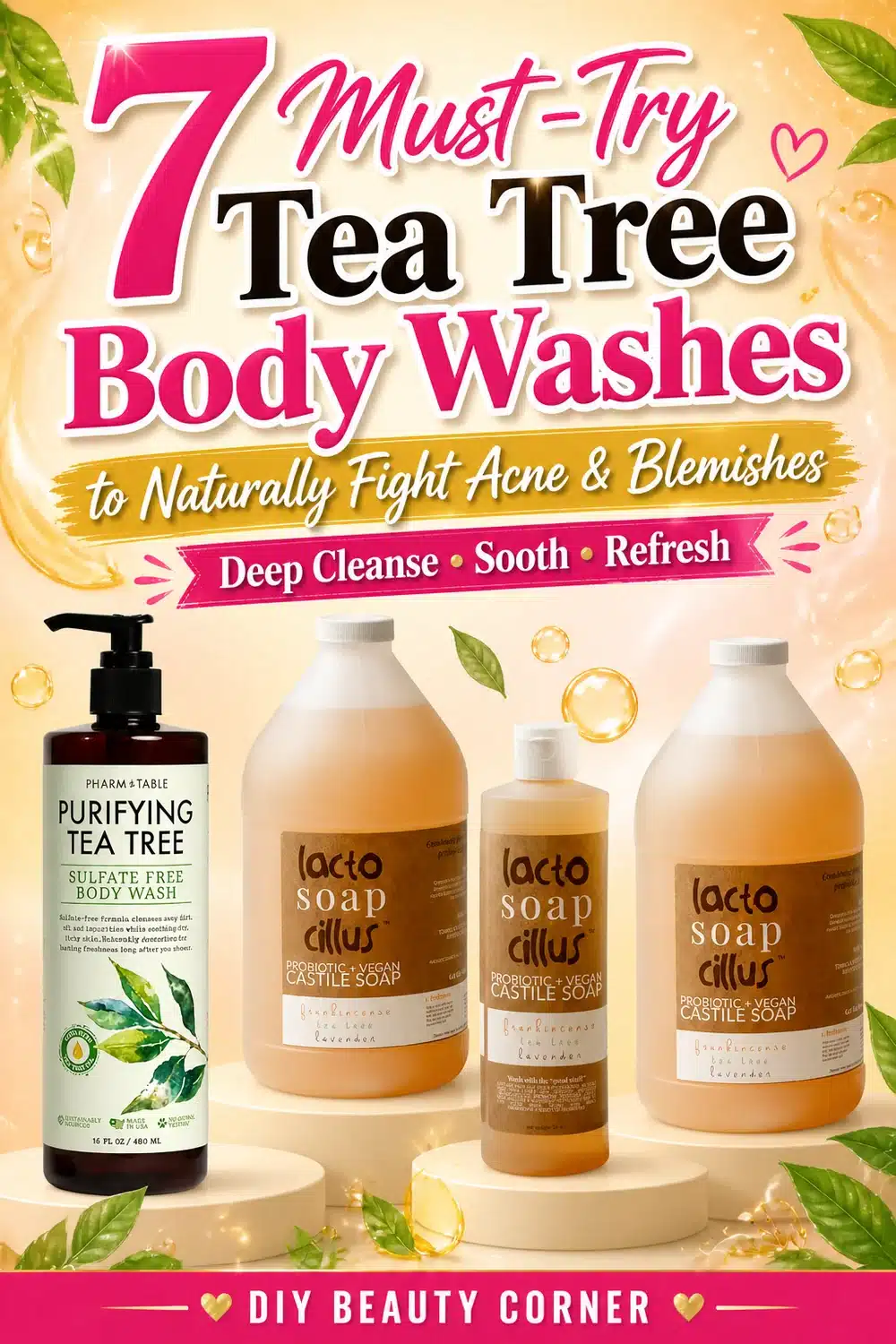 7 Must-Try Tea Tree Body Washes to Naturally Fight Acne & Blemishes