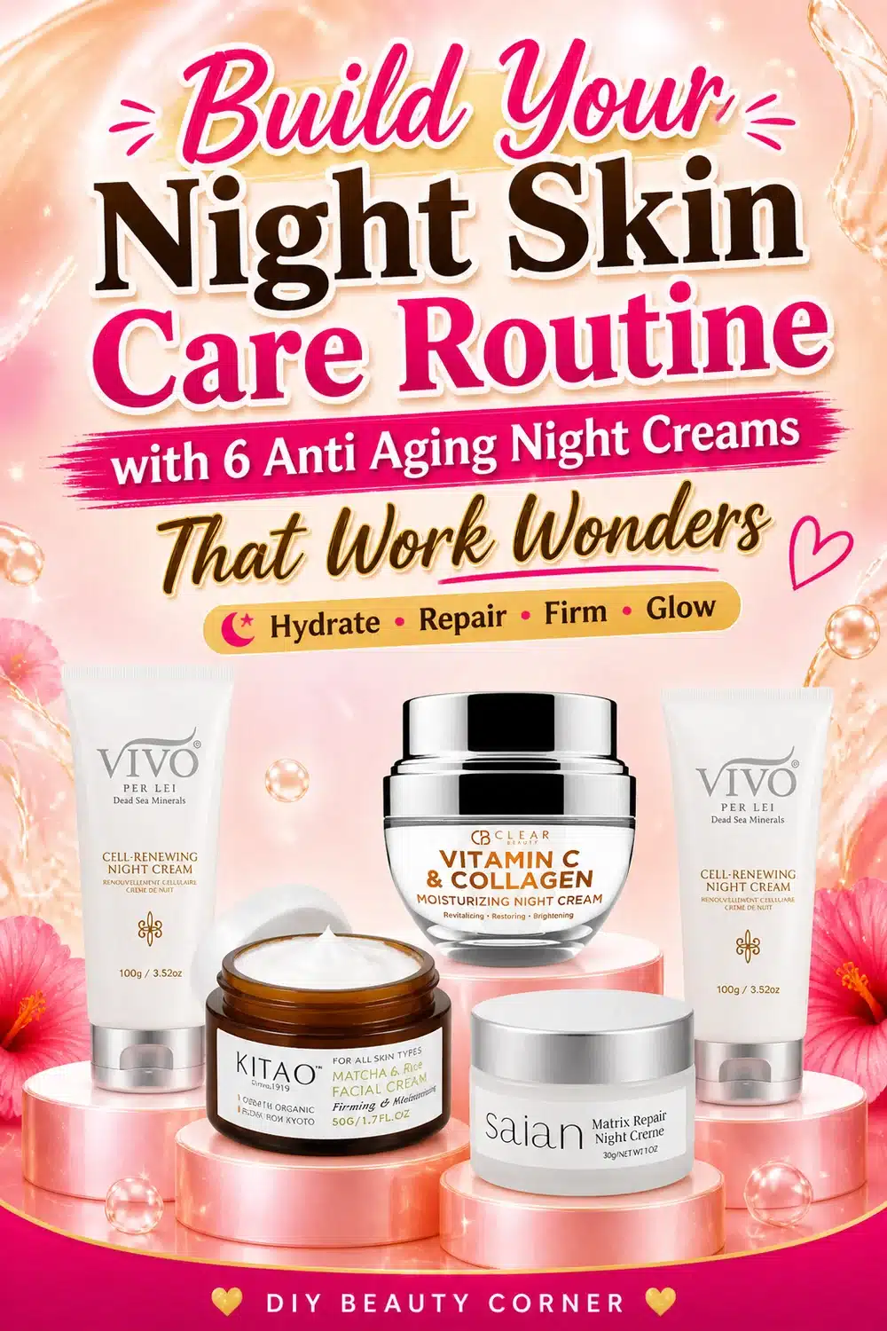 Build Your Night Skin Care Routine with 6 Anti Aging Night Creams That Work Wonders