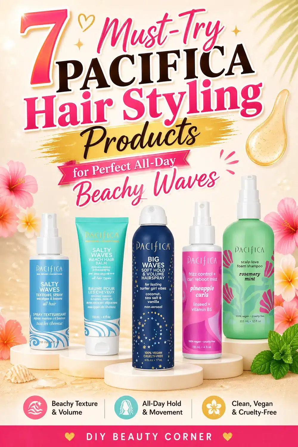7 Must-Try Pacifica Hair Styling Products for Perfect All-Day Beachy Waves