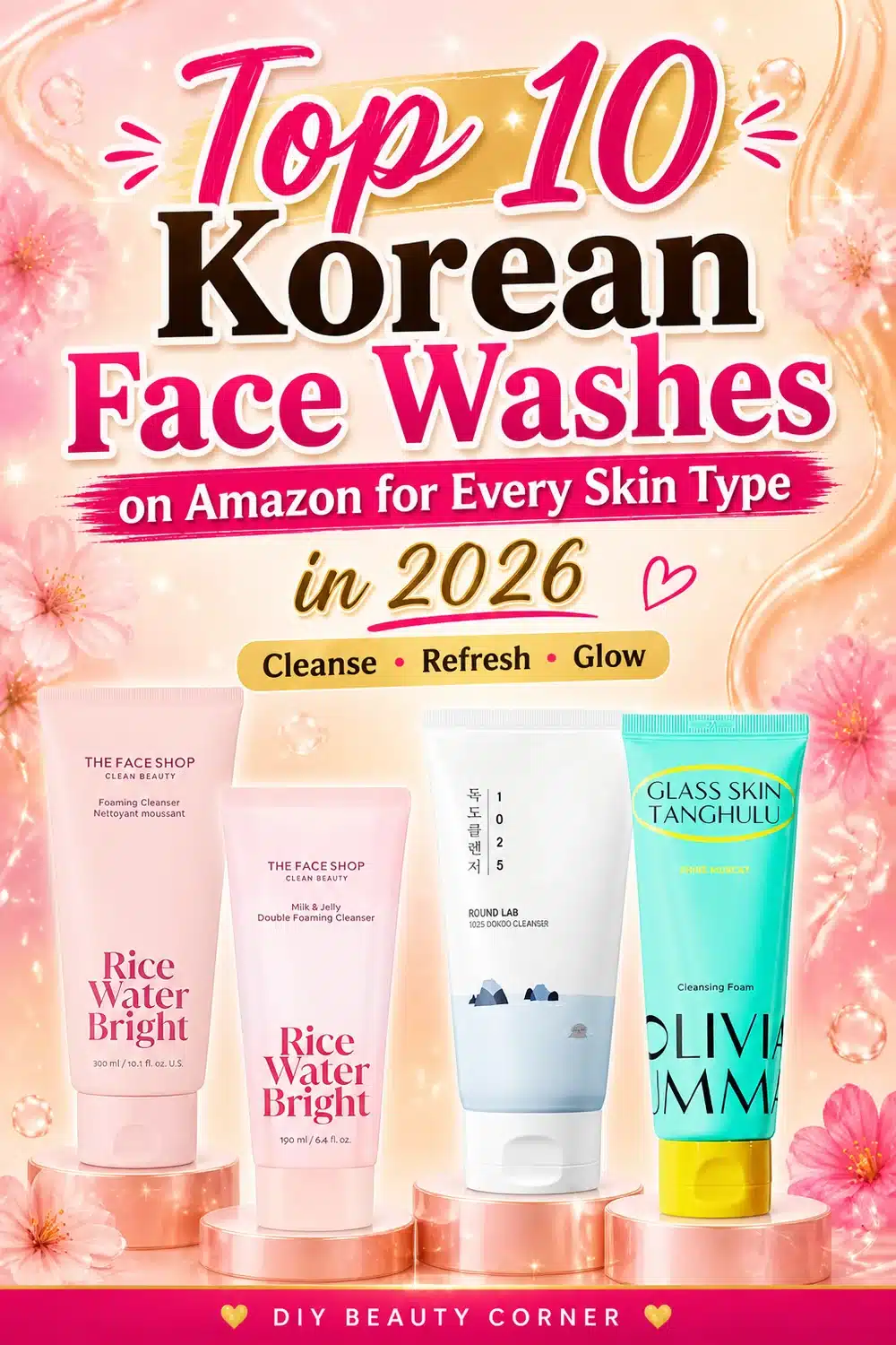 Top 10 Korean Face Washes on Amazon for Every Skin Type in 2026