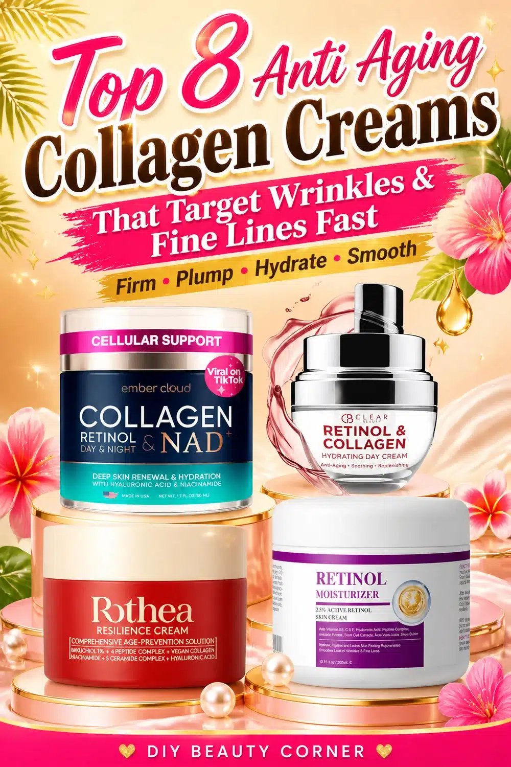 Top 8 Anti Aging Collagen Creams That Target Wrinkles & Fine Lines Fast