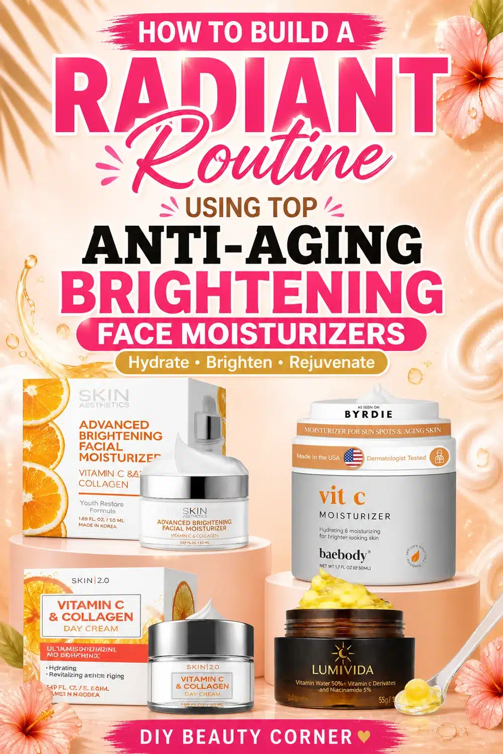 How to Build a Radiant Routine Using Top Anti-Aging Brightening Face Moisturizers