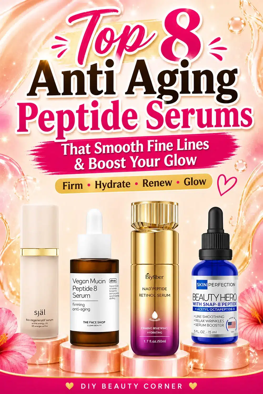 Top 8 Anti Aging Peptide Serums That Smooth Fine Lines & Boost Your Glow