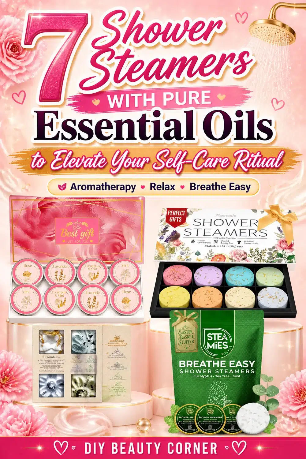7 Shower Steamers with Pure Essential Oils to Elevate Your Self-Care Ritual
