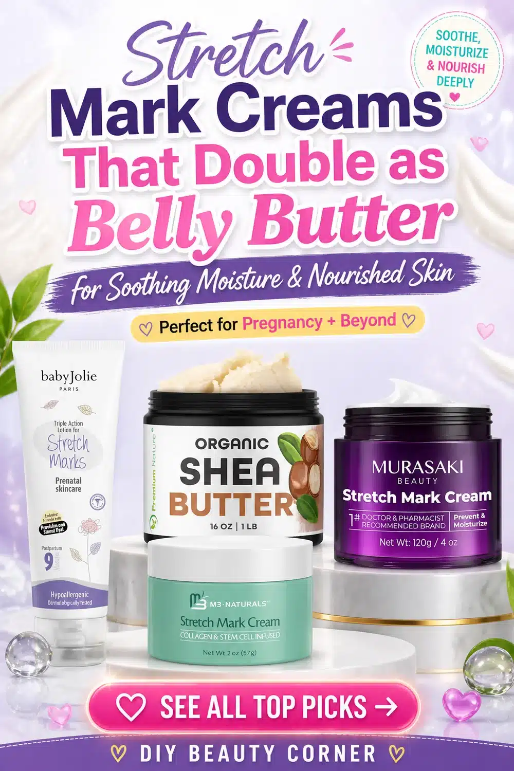 Stretch Mark Creams That Double as Belly Butter for Soothing Moisture and Nourished Skin
