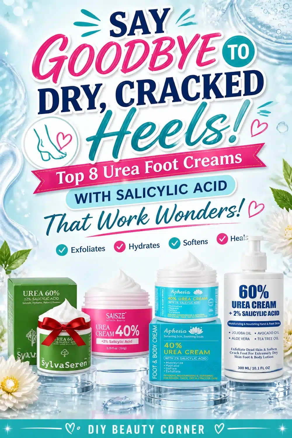 Say Goodbye to Dry Cracked Heels: Top 8 Urea Foot Creams with Salicylic Acid That Work Wonders