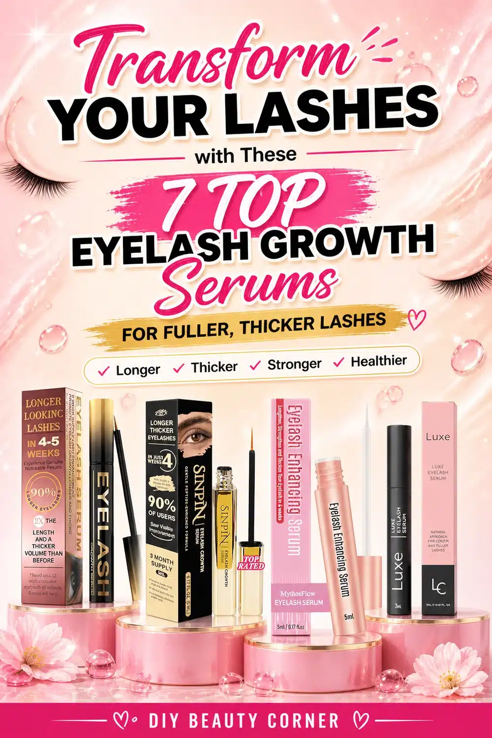 Transform Your Lashes with These 7 Top Eyelash Growth Serums for Fuller, Thicker Lashes