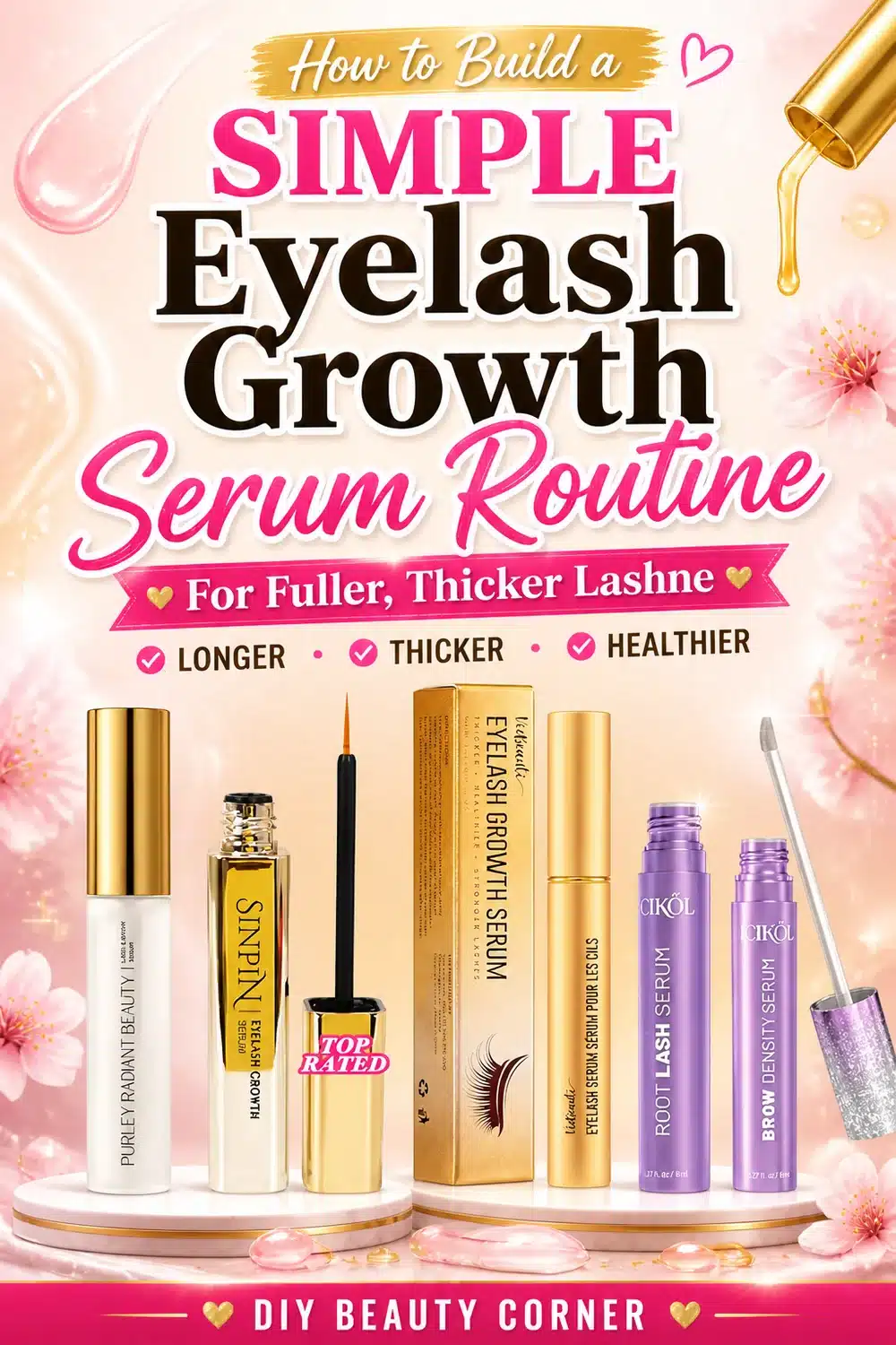 How to Build a Simple Eyelash Growth Serum Routine for Fuller, Thicker Lashes