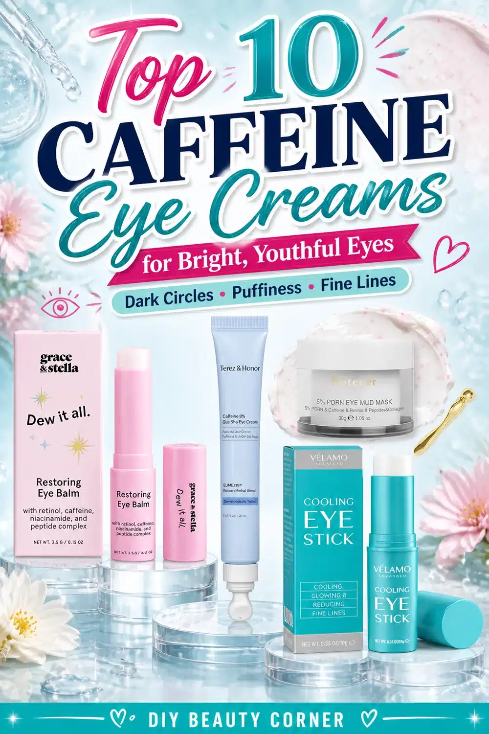 Top 10 Caffeine Eye Creams for Bright, Youthful Eyes: Dark Circles & Wrinkle Solutions