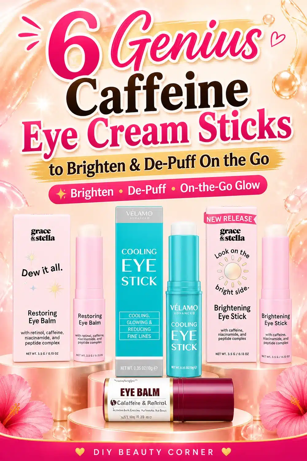 6 Genius Caffeine Eye Cream Sticks to Brighten & De-Puff On the Go