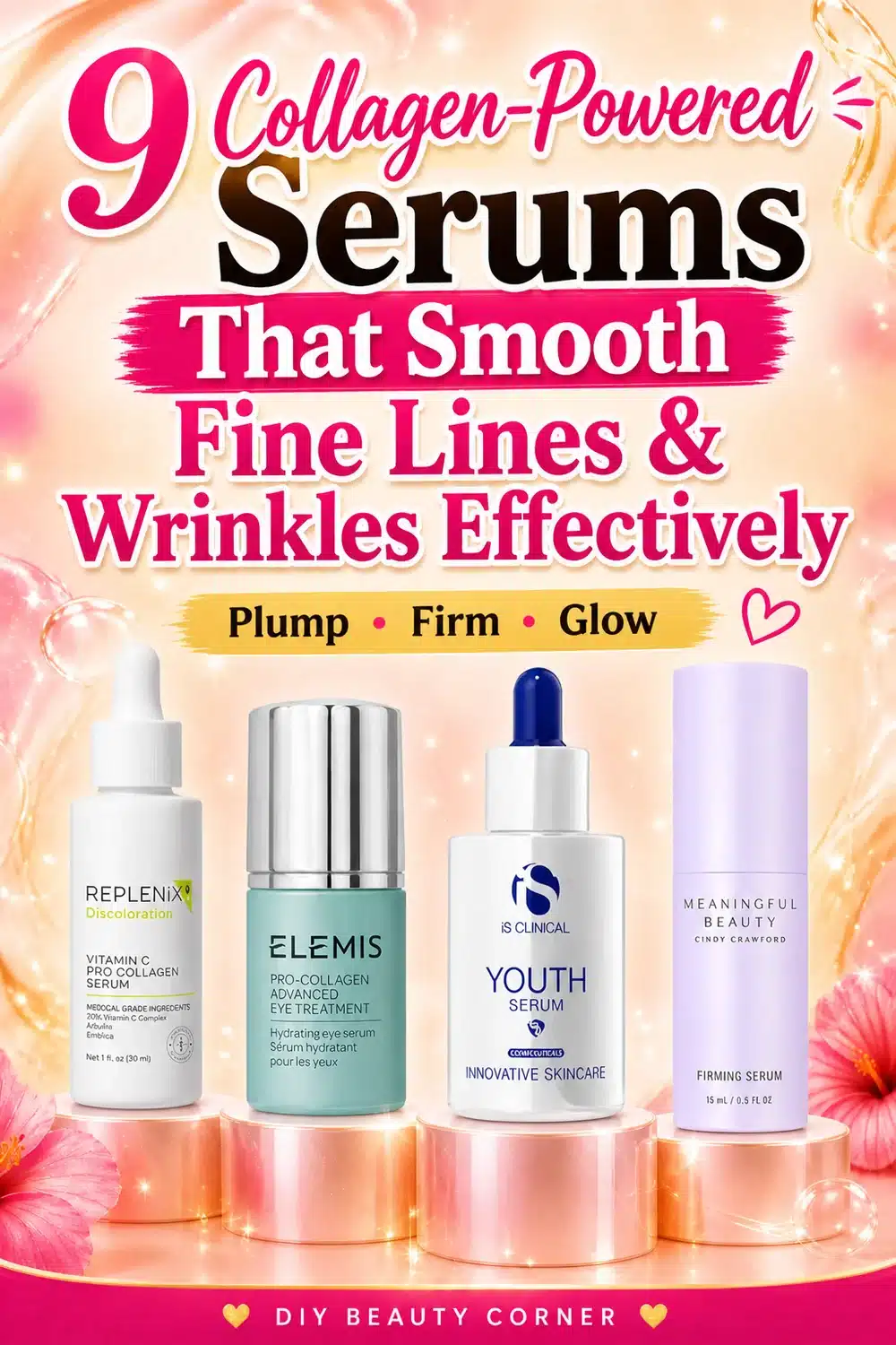 9 Collagen-Powered Serums That Smooth Fine Lines & Wrinkles Effectively
