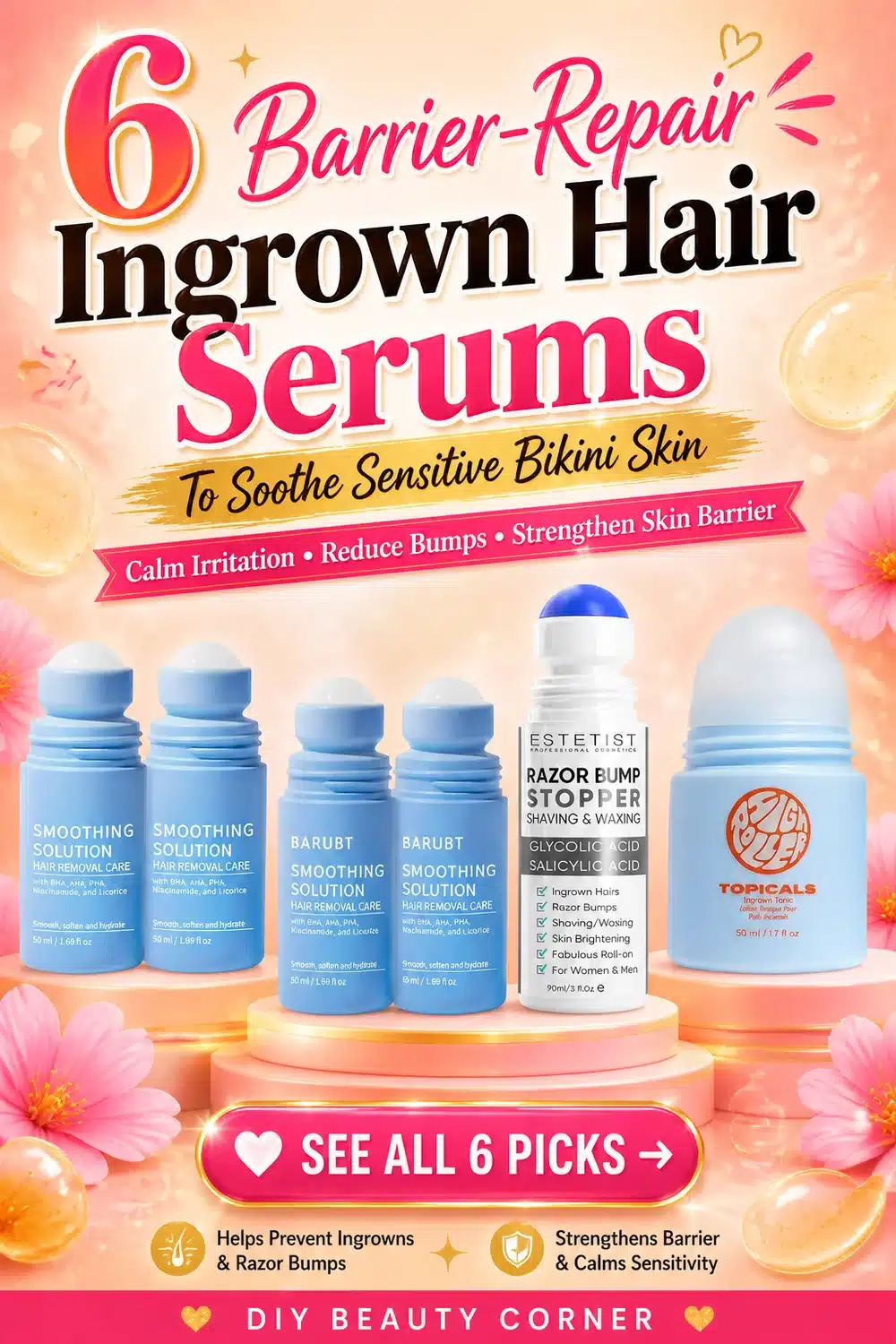 6 Barrier-Repair Ingrown Hair Serums to Soothe Sensitive Bikini Skin