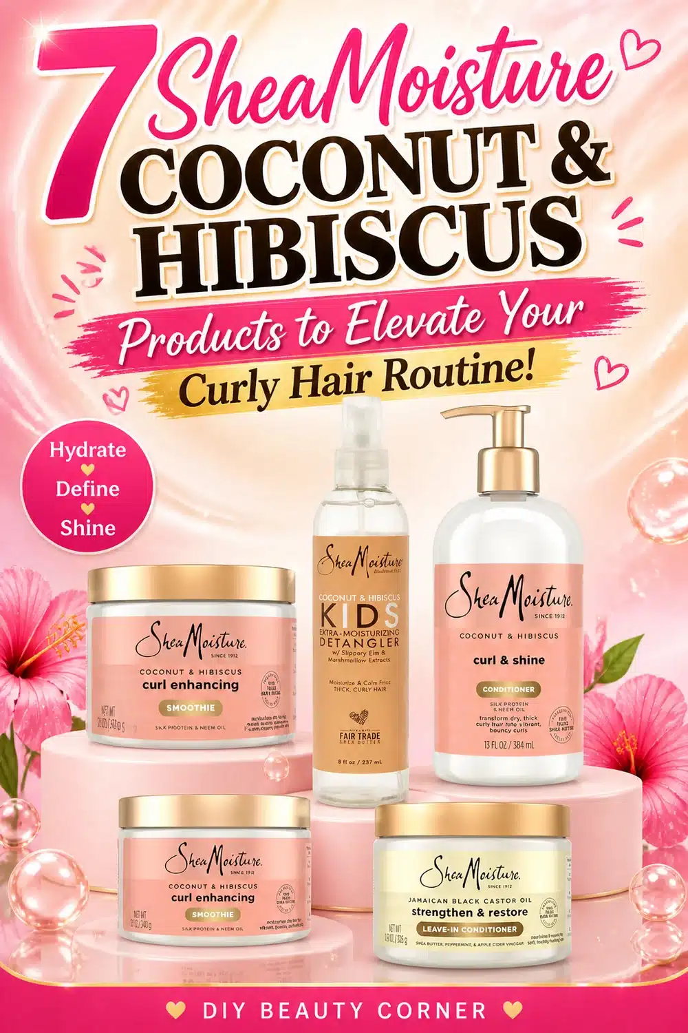 7 SheaMoisture Coconut & Hibiscus Products to Elevate Your Curly Hair Routine