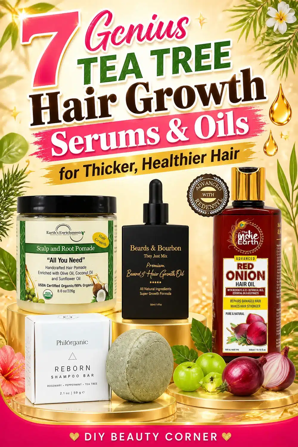 7 Genius Tea Tree Hair Growth Serums & Oils for Thicker, Healthier Hair