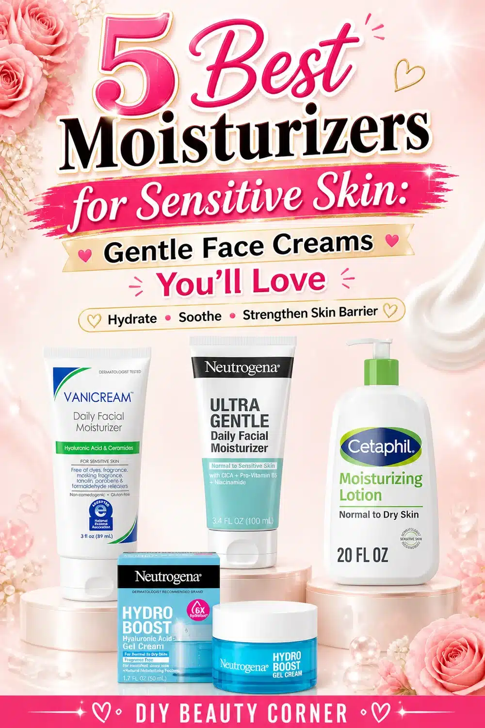 5 Best Moisturizers for Sensitive Skin: Gentle Face Creams You’ll Love