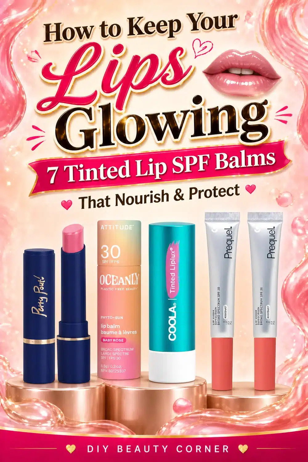 How to Keep Your Lips Glowing: 7 Tinted Lip SPF Balms That Nourish & Protect