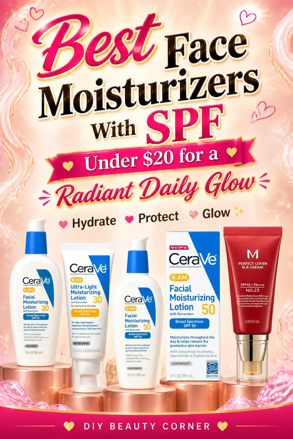 Best Face Moisturizers With SPF Under $20 for a Radiant Daily Glow