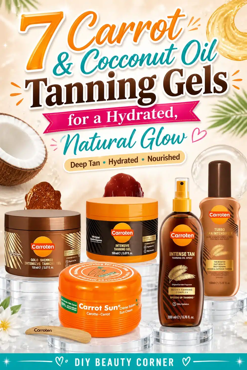 7 Carrot & Coconut Oil Tanning Gels for a Hydrated, Natural Glow