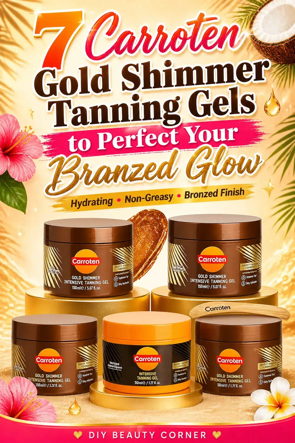 7 Carroten Gold Shimmer Tanning Gels to Perfect Your Bronzed Glow
