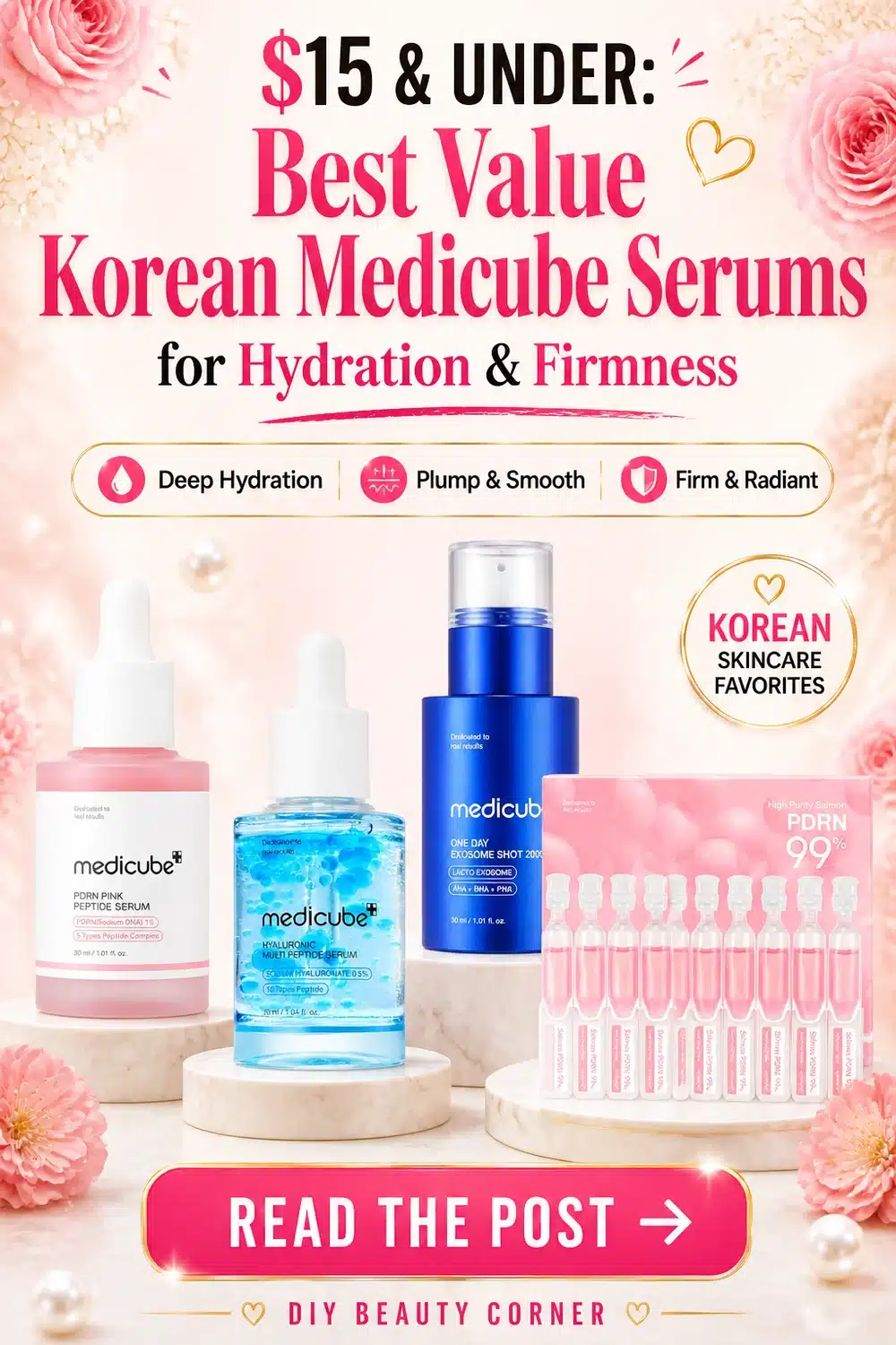 $15 & Under: Best Value Korean Medicube Serums for Hydration and Firmness