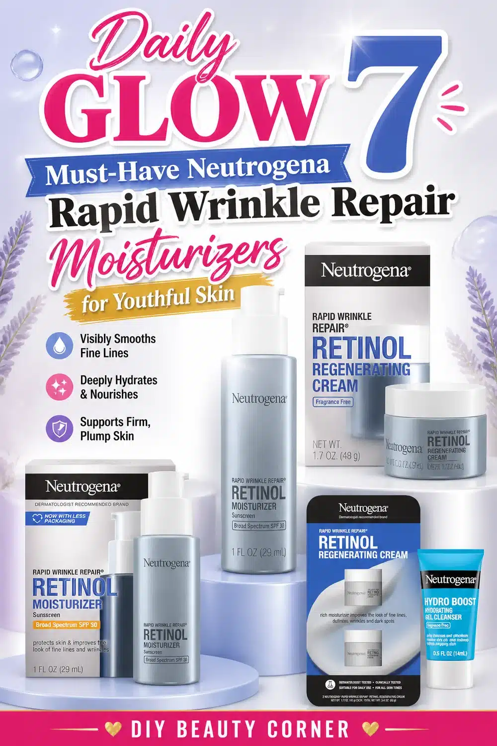 Daily Glow: 7 Must-Have Neutrogena Rapid Wrinkle Repair Moisturizers for Youthful Skin