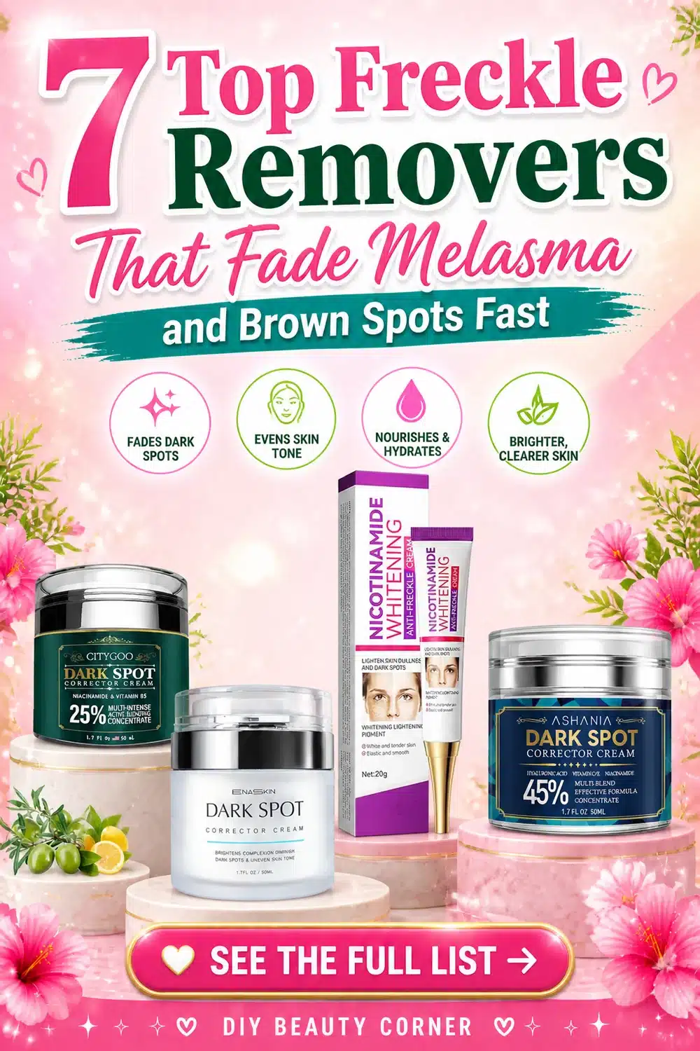 7 Top Freckle Removers That Fade Melasma and Brown Spots Fast