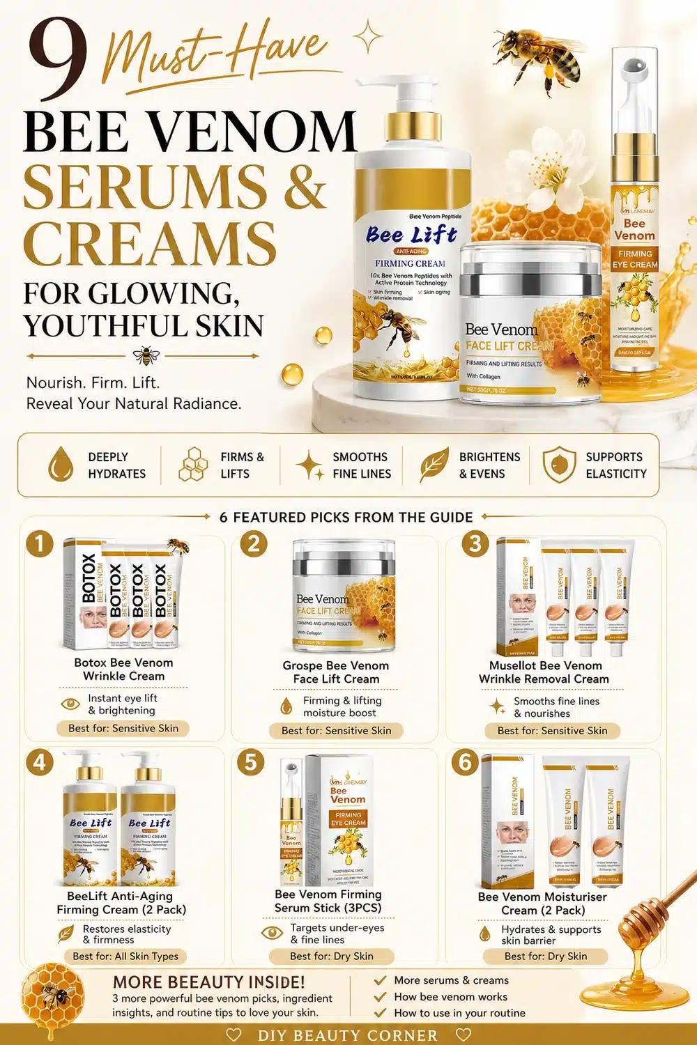 9 Must-Have Bee Venom Serums and Creams for Glowing, Youthful Skin