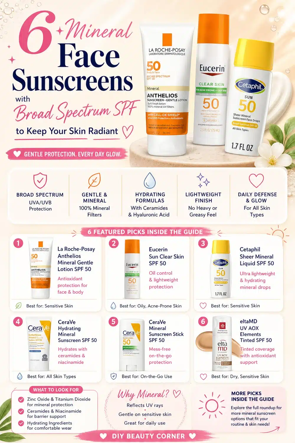 6 Mineral Face Sunscreens with Broad Spectrum SPF to Keep Your Skin Radiant