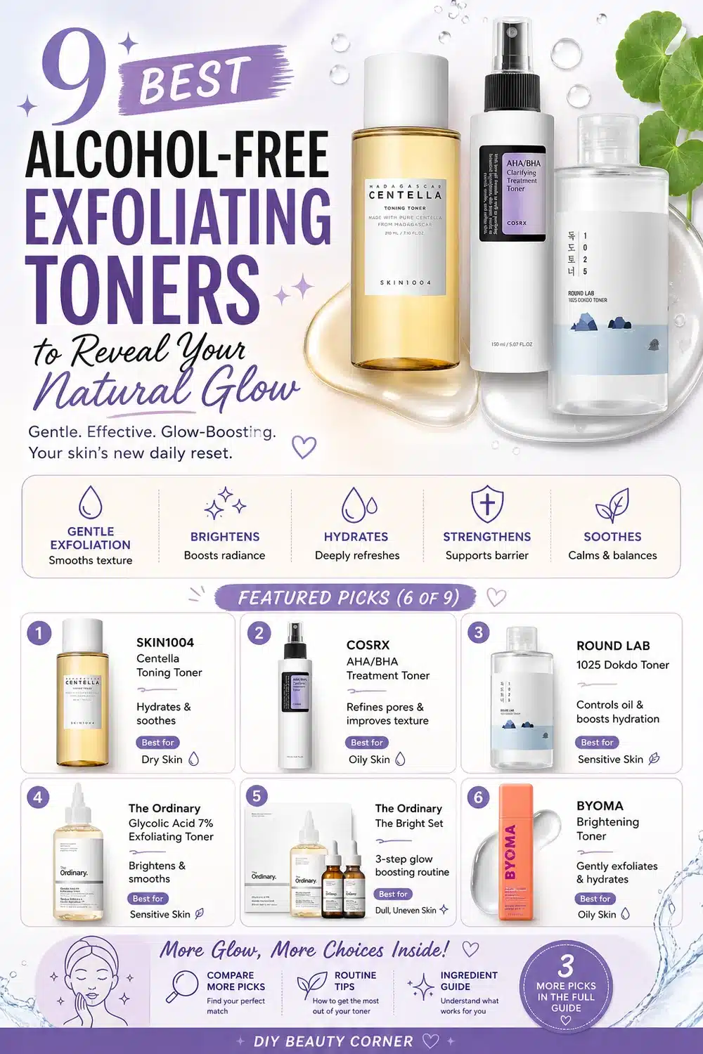 9 Best Alcohol-Free Exfoliating Toners to Reveal Your Natural Glow