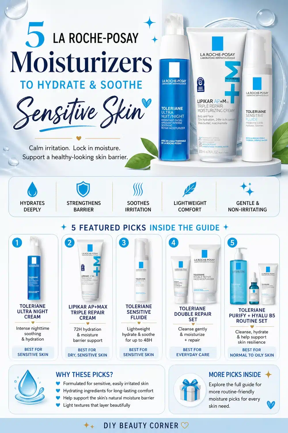 5 La Roche-Posay Moisturizers to Hydrate and Soothe Sensitive Skin