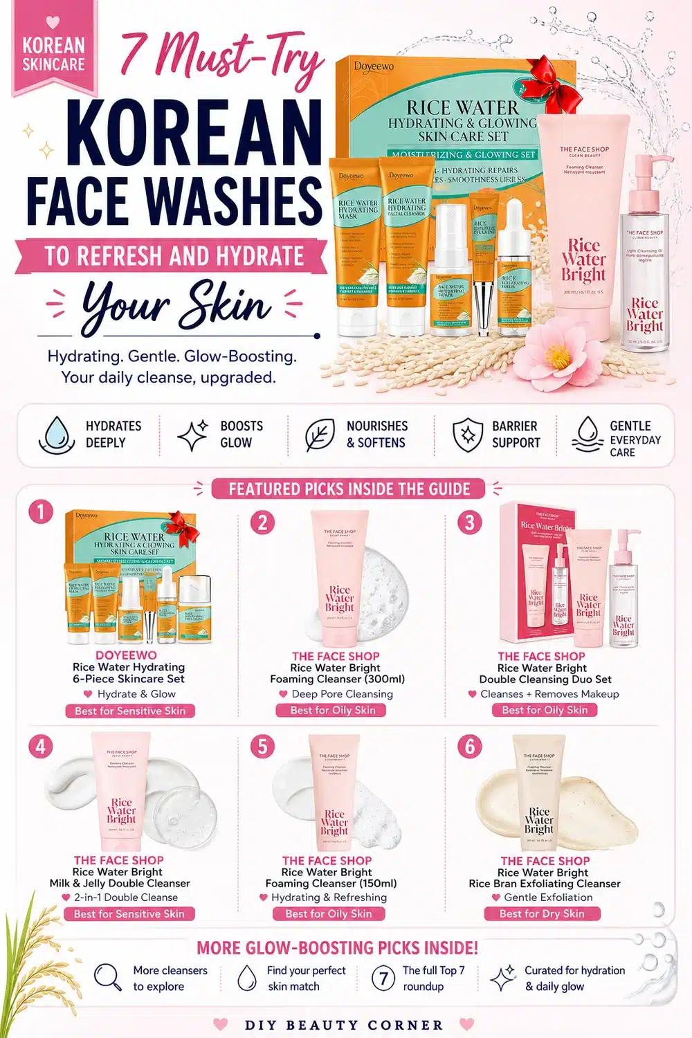 7 Must-Try Korean Face Washes to Refresh and Hydrate Your Skin