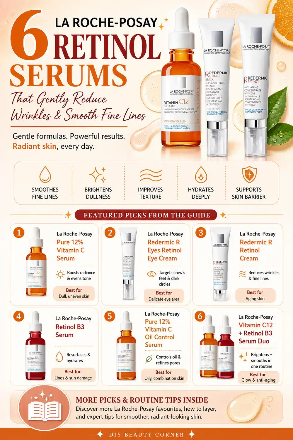 6 La Roche-Posay Retinol Serums That Gently Reduce Wrinkles & Smooth Fine Lines