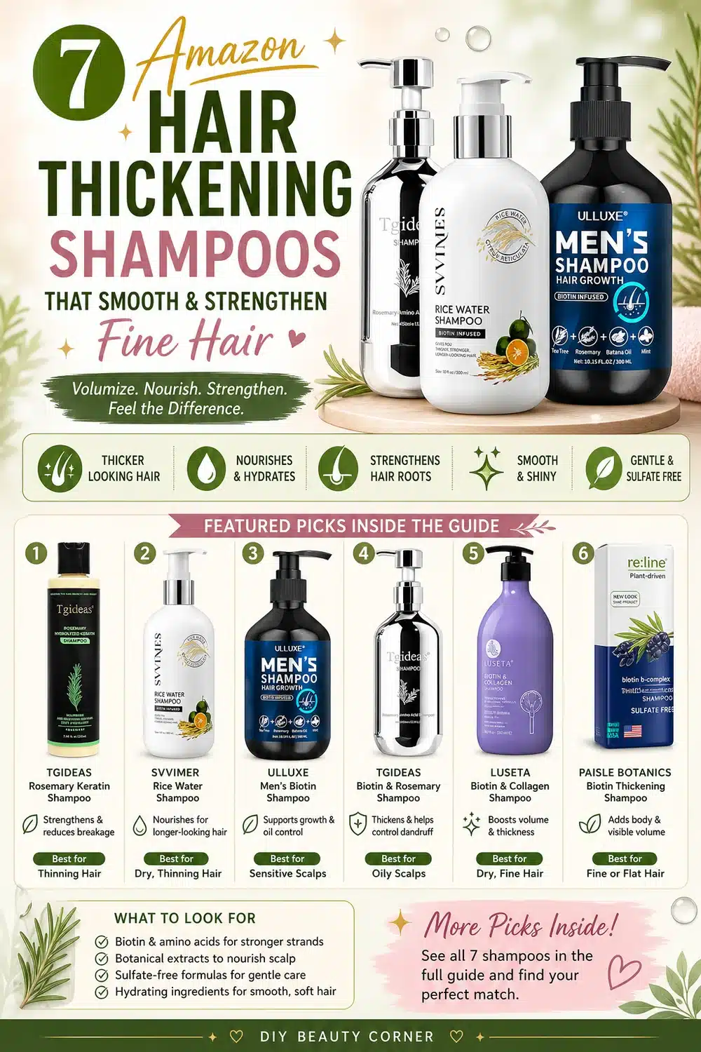 7 Amazon Hair Thickening Shampoos That Smooth and Strengthen Fine Hair