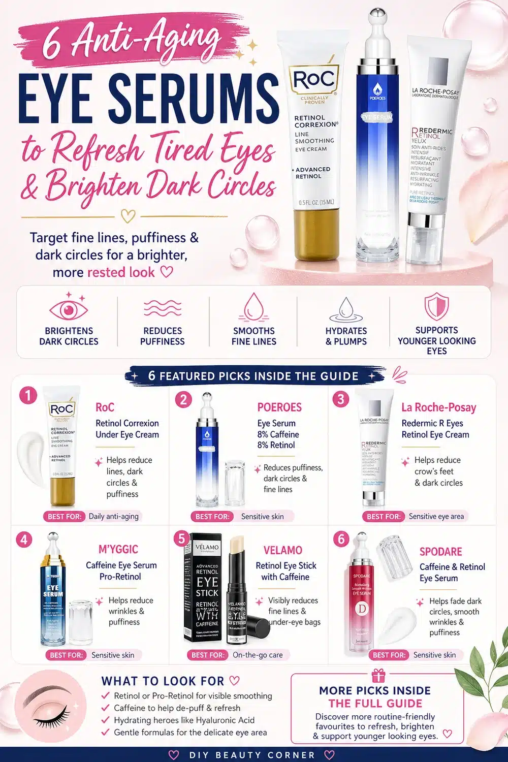 6 Anti-Aging Eye Serums to Refresh Tired Eyes & Brighten Dark Circles