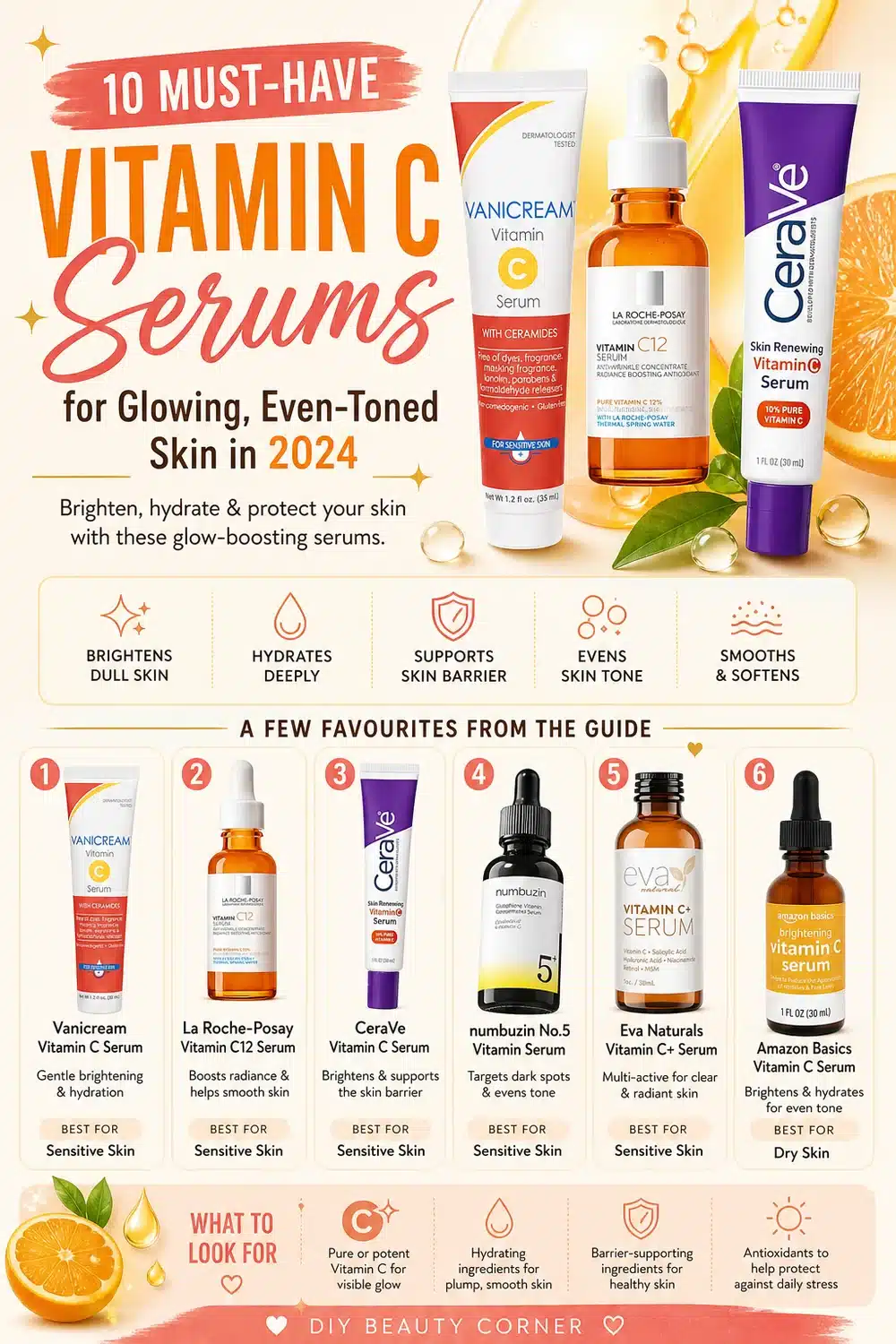 10 Must-Have Vitamin C Serums for Glowing, Even-Toned Skin in 2024