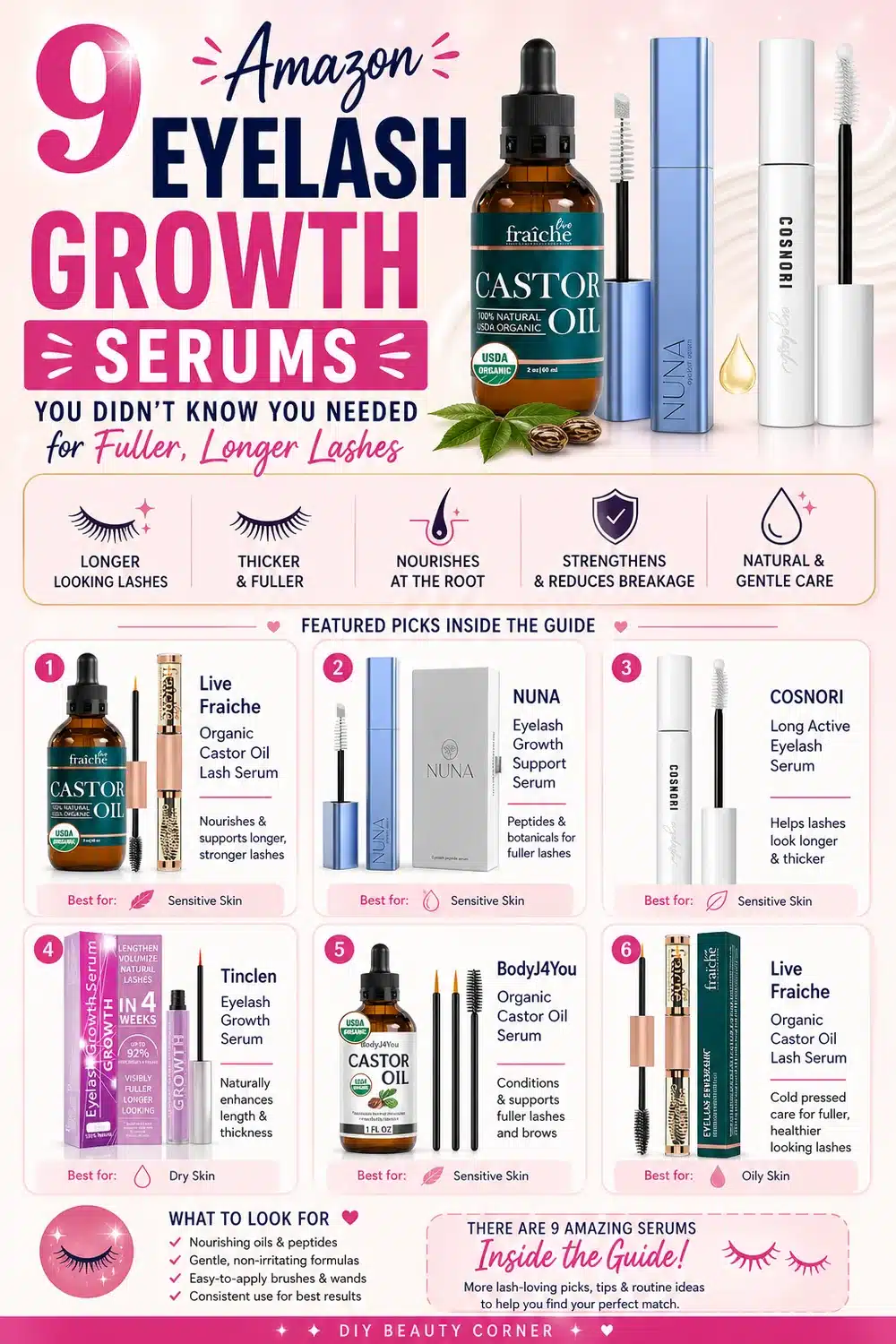 9 Amazon Eyelash Growth Serums You Didn’t Know You Needed for Fuller, Longer Lashes