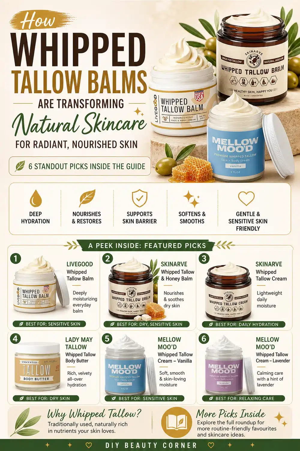 How Whipped Tallow Balms Are Transforming Natural Skincare for Radiant, Nourished Skin