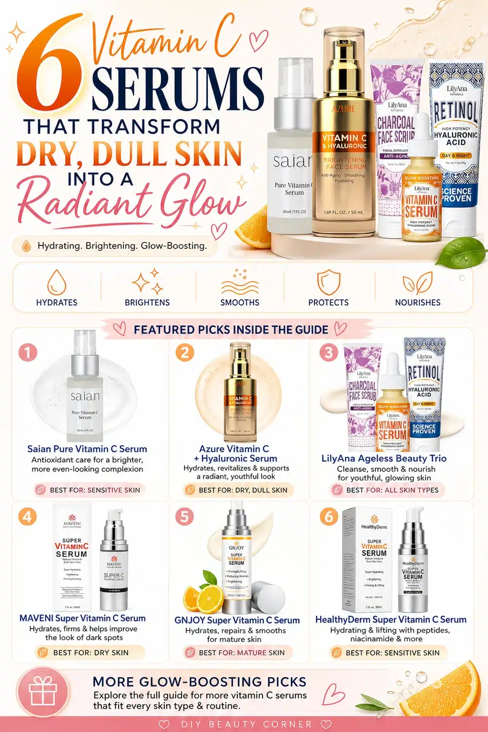 6 Vitamin C Serums That Transform Dry, Dull Skin Into a Radiant Glow