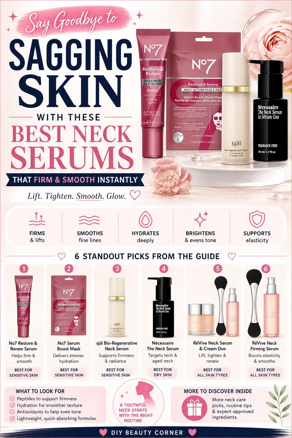 Say Goodbye to Sagging Skin With These Best Neck Serums That Firm & Smooth Instantly