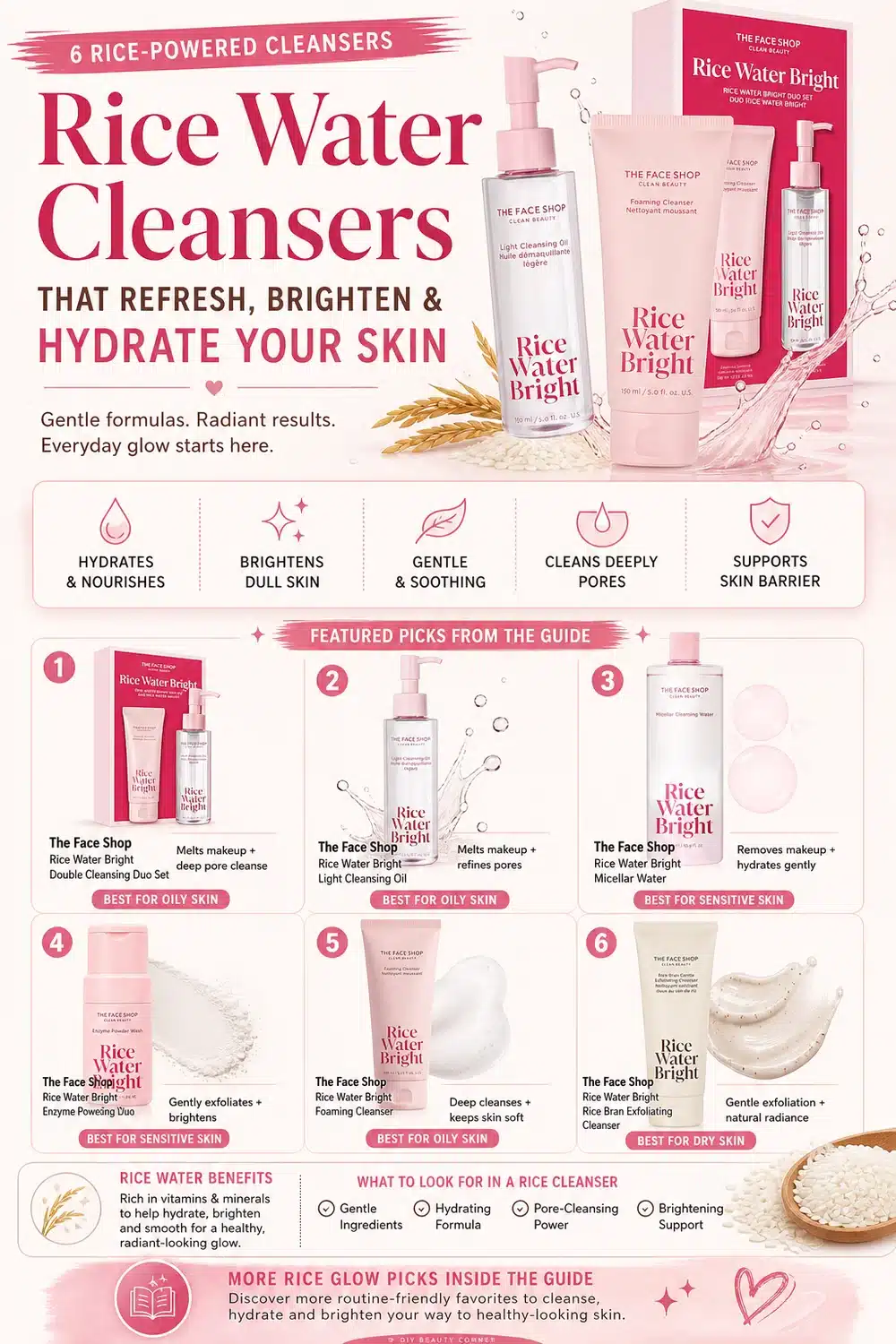 Rice Water Cleansers That Refresh, Brighten & Hydrate Your Skin