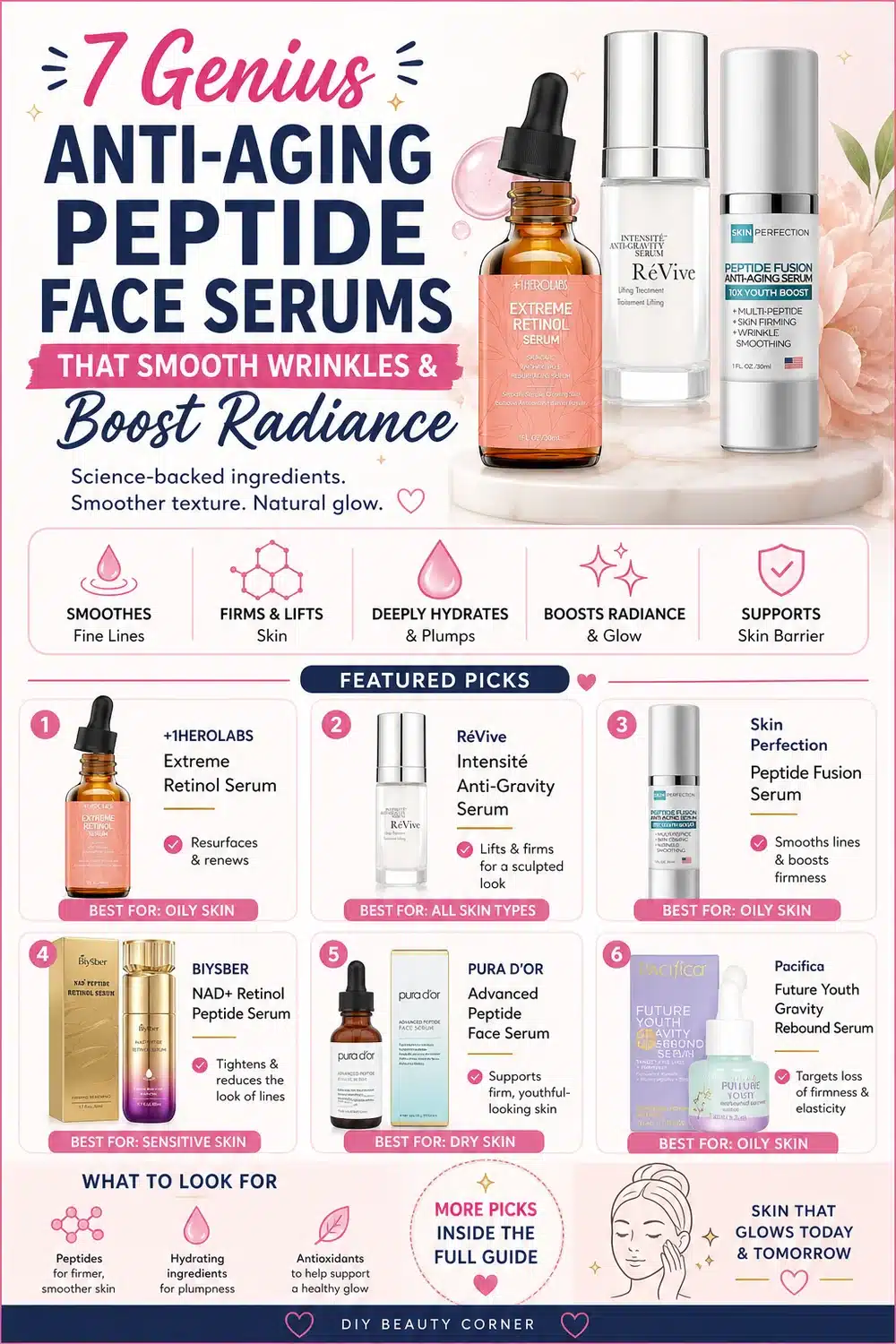 7 Genius Anti-Aging Peptide Face Serums That Smooth Wrinkles & Boost Radiance