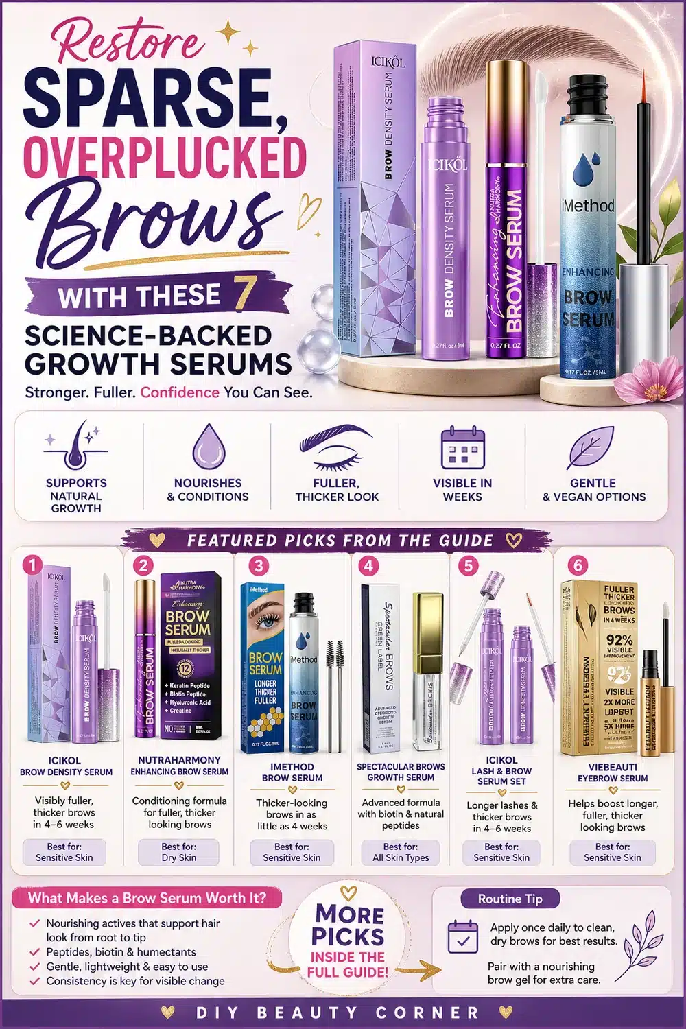 Restore Sparse, Overplucked Brows with These 7 Science-Backed Growth Serums