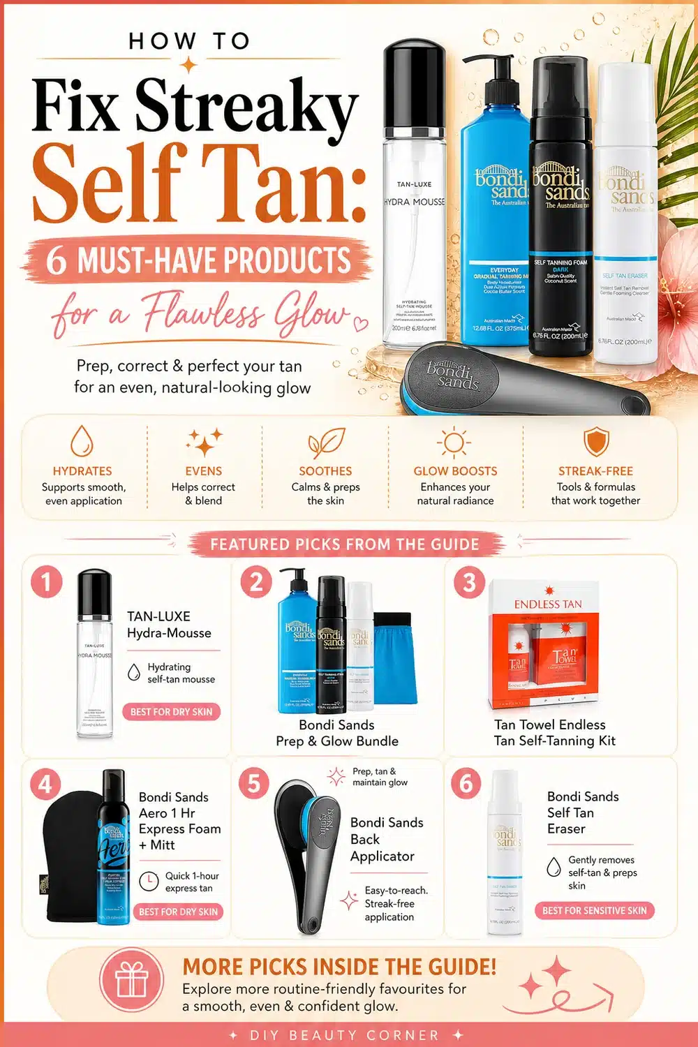 How to Fix Streaky Self Tan: 6 Must-Have Products for a Flawless Glow