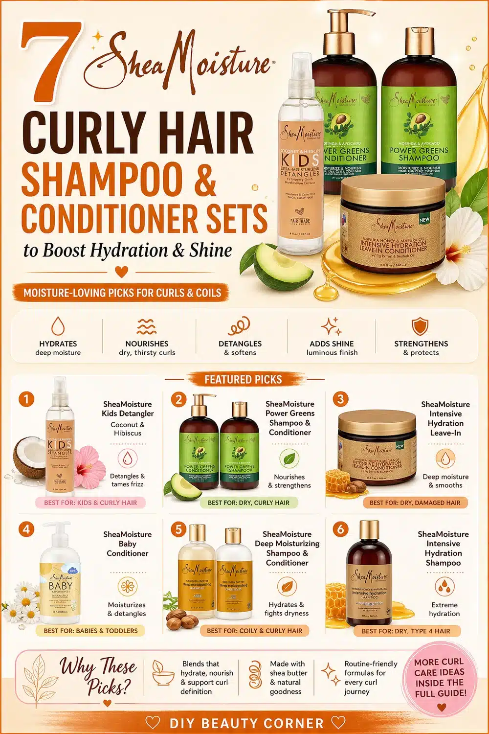 7 SheaMoisture Curly Hair Shampoo & Conditioner Sets to Boost Hydration & Shine