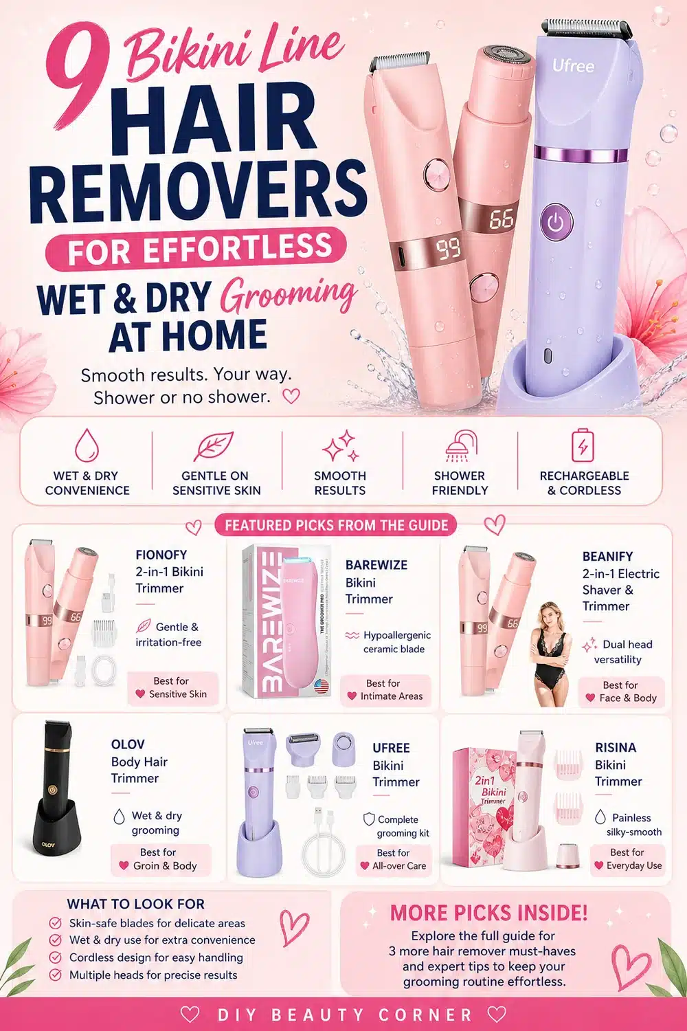 9 Bikini Line Hair Removers for Effortless Wet & Dry Grooming at Home