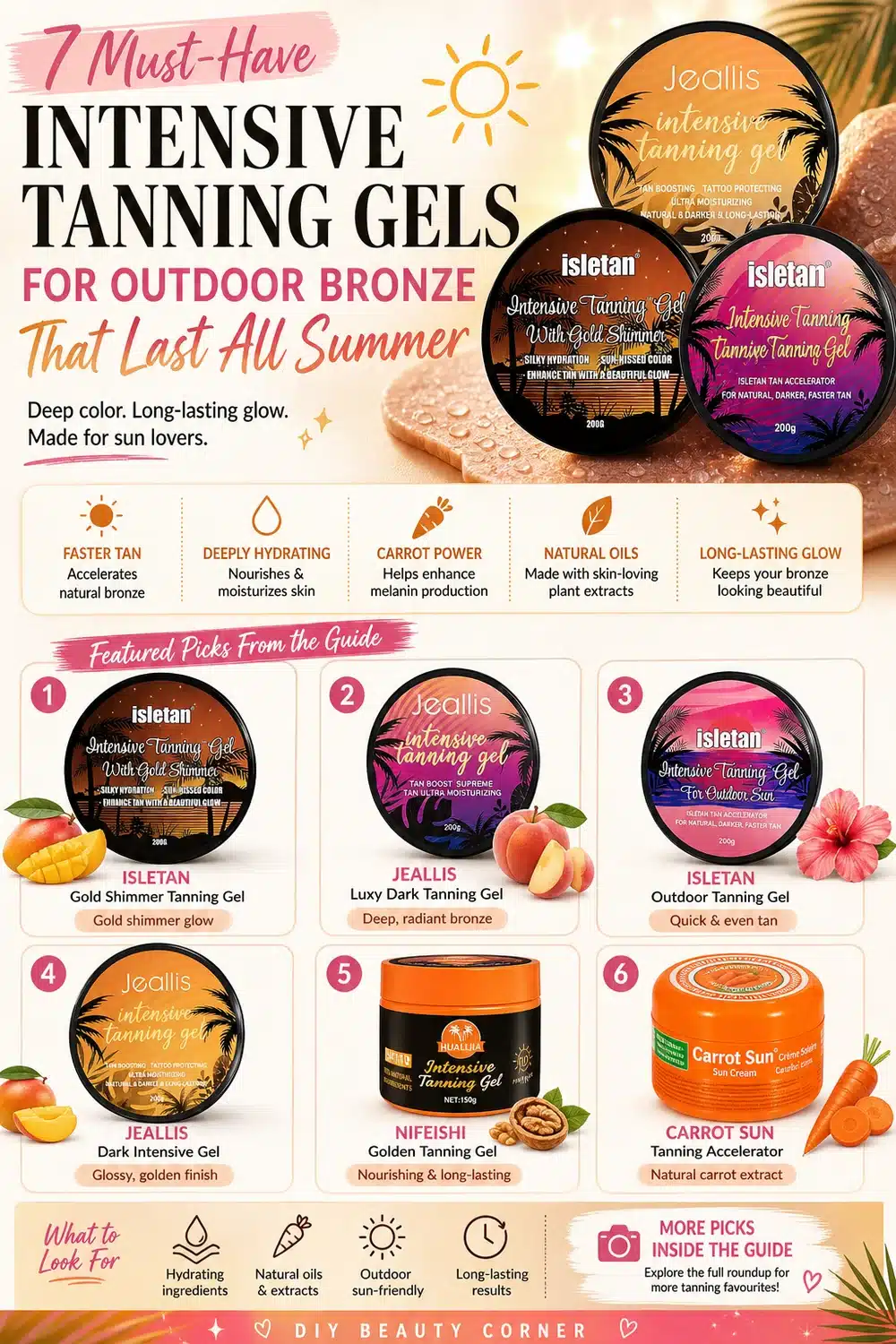 7 Must-Have Intensive Tanning Gels for Outdoor Bronze That Last All Summer